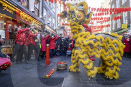 China Town in London celebrates the Luna New Year.