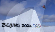 NEWS - Olympics Bejing 2022:  Training auf der Snowboarding-Slopestyle-Strecke