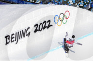 NEWS - Olympics Bejing 2022:  Training auf der Snowboarding-Slopestyle-Strecke