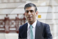 Chancellor of the Exchequer, Rishi Sunak, walks to The Treasury.