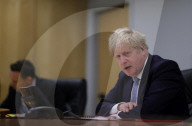 Prime Minister Boris Johnson speaks to Chancellor Scholz
