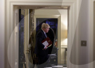 Prime Minister Boris Johnson leaves for PMQs