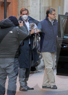 PEOPLE - Tomaso Trussardi beim Spaziergang mit seinem Hund Odino in Mailand