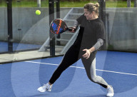 SPORT - Die Belgierin Kim Clijsters stellt neue Padel-Anlage in Bree vor