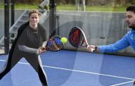SPORT - Die Belgierin Kim Clijsters stellt neue Padel-Anlage in Bree vor