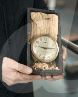 Family of Aberfan rescuer give stopped clock to Welsh museum. School clock recovered from the rubble 55 years ago will be put on display in Cardif.