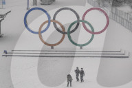 NEWS - Olympische Winterspiele 2022: Schneefall in Peking