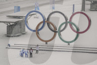 NEWS - Olympische Winterspiele 2022: Schneefall in Peking