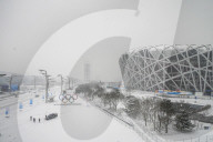 NEWS - Olympische Winterspiele 2022: Schneefall in Peking