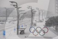 NEWS - Olympische Winterspiele 2022: Schneefall in Peking
