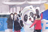 NEWS - Olympische Winterspiele 2022: Schneefall in Peking