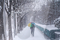 NEWS - Olympische Winterspiele 2022: Schneefall in Peking
