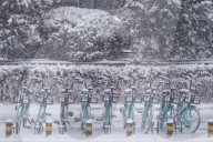 NEWS - Olympische Winterspiele 2022: Schneefall in Peking