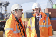 Jacob Rees-Mogg visits the port of Felixstowe