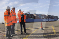 Jacob Rees-Mogg visits the port of Felixstowe