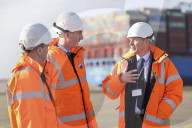 Jacob Rees-Mogg visits the port of Felixstowe