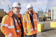 Jacob Rees-Mogg visits the port of Felixstowe
