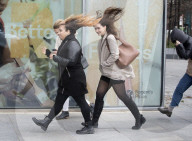 Storm Eunice hits London’s Euston road.