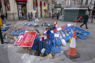Windy weather in London as Storm Eunice hits the UK
