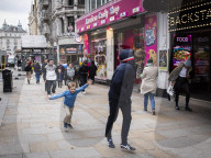 Windy weather in London as Storm Eunice hits the UK