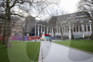 Windy weather in London as Storm Eunice hits the UK