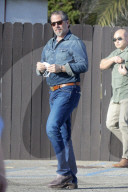 A beaming Hunter Biden puts his mounting scandals aside to enjoy a two-hour lunch with friends at a fish restaurant in Malibu. 