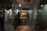 The Freedom Portrait at the Imperial War Museums Churchill War Rooms.