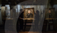 The Freedom Portrait at the Imperial War Museums Churchill War Rooms.