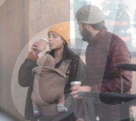 PREMIUM EXCLUSIVE Freida Pinto and Cory Tran first pictures with baby 