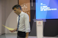 The Chancellor preparing for the Mais Lecture at the Bayes Business School