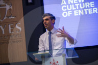 The Chancellor preparing for the Mais Lecture at the Bayes Business School