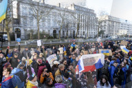 Belgians demonstrate against Russian war in Ukraine