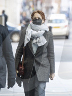 Actor Fiona Shaw arrives for Sunday Morning with Sophie Raworth at the BBC