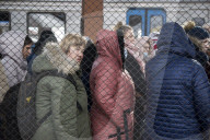 Arrival of the refugees to Przemysl, Poland - 28 Feb 2022