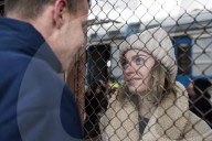 Arrival of the refugees to Przemysl, Poland - 28 Feb 2022