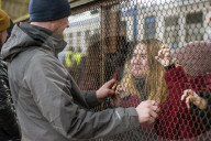 Arrival of the refugees to Przemysl, Poland - 28 Feb 2022