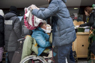 Arrival of the refugees to Przemysl, Poland - 28 Feb 2022