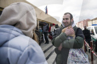 Arrival of the refugees to Przemysl, Poland - 28 Feb 2022