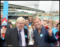 MAYOR BORIS JOHNSON AND SHANE WARNE