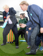 Mayor Boris Johnson and Shane Warne