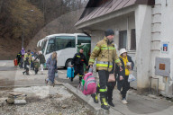NEWS - Ukraine-Konflikt: Ukrainische Flüchtlinge am Bahnhof von Uherce in Polen
