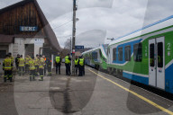 NEWS - Ukraine-Konflikt: Ukrainische Flüchtlinge am Bahnhof von Uherce in Polen