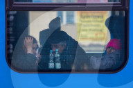 NEWS - Ukraine-Konflikt: Ukrainische Flüchtlinge am Bahnhof von Uherce in Polen