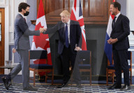 Boris Johnson with PM Trudeau and PM Rutte Trilateral Visit