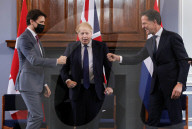 Boris Johnson with PM Trudeau and PM Rutte Trilateral Visit