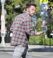 PREMIUM EXCLUSIVE Ben Affleck Picks Up Son Samuel In His $130K Tesla Model S Plaid