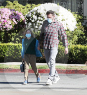PREMIUM EXCLUSIVE Ben Affleck Picks Up Son Samuel In His $130K Tesla Model S Plaid