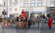 Royal horse drawn carriage in Trafalgar Square