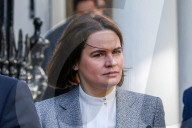 Former Belarusian presidential candidate Sviatlana Tsikhanouskaya at Chatham House.