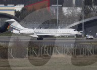 Impounded Russian jet at Farnborough